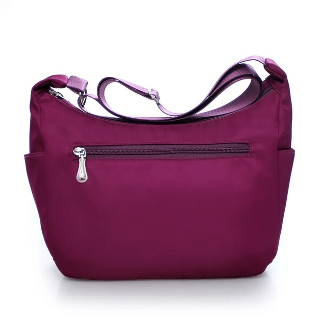 Acheter Sac à Bandoulière De Couleur Unie En Nylon, Sac Pour Mère D'âge Moyen Et âgé, Sac à Bandoulière Multi-poches Pour Femme