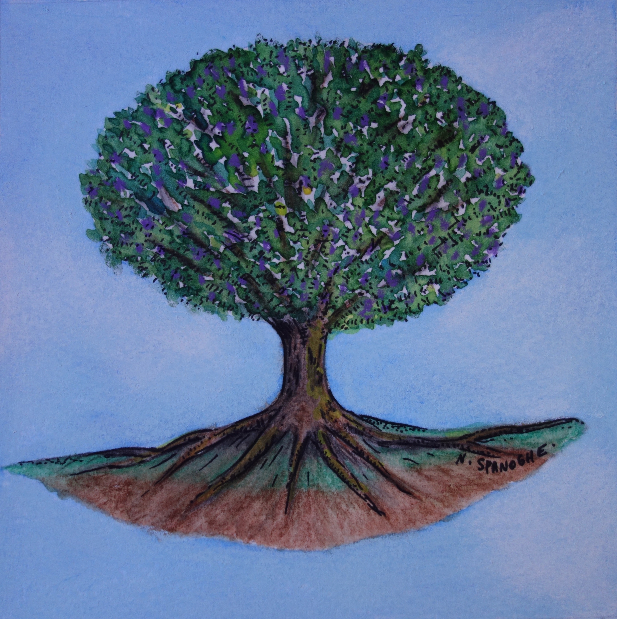 Peinture arbre de vie