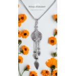 Arbre de vie. Pendentif. Bijou nature. Talisman. Argent massif ciselé et tourmaline. Vert. Fait main
