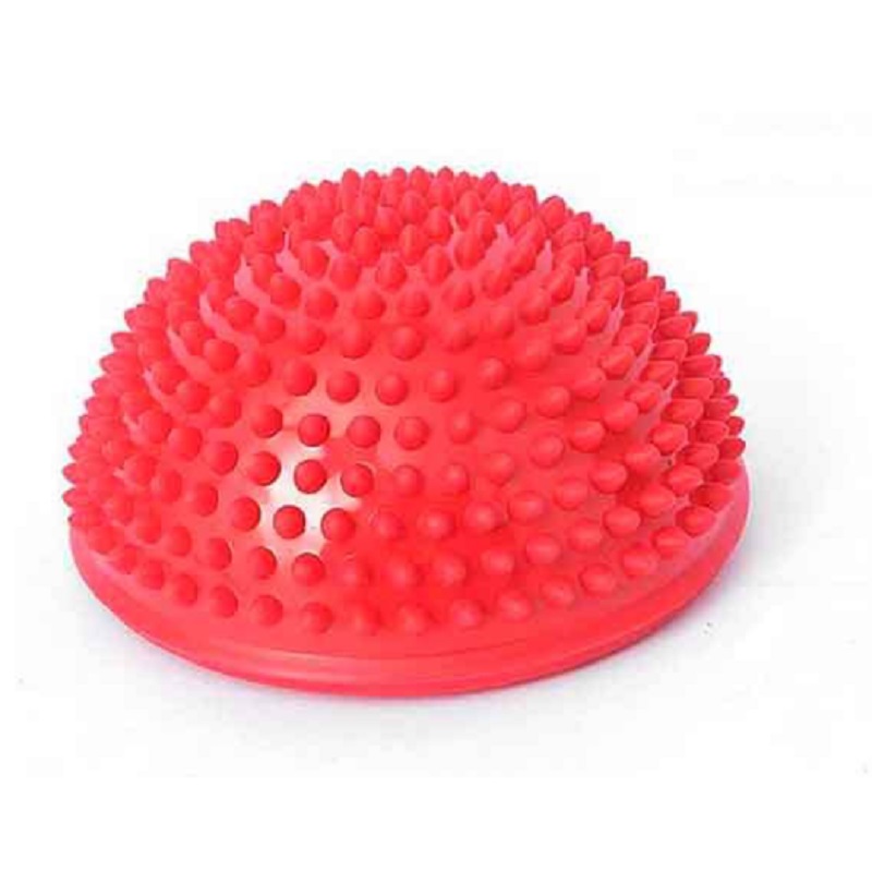 Ballon de yoga avec des picots - Entrainement ou Massage - 16 CM rouge
