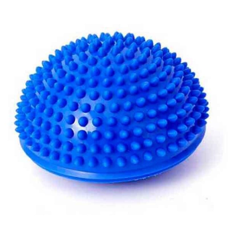 Ballon de yoga avec des picots - Entrainement ou Massage - 16 CM Bleu