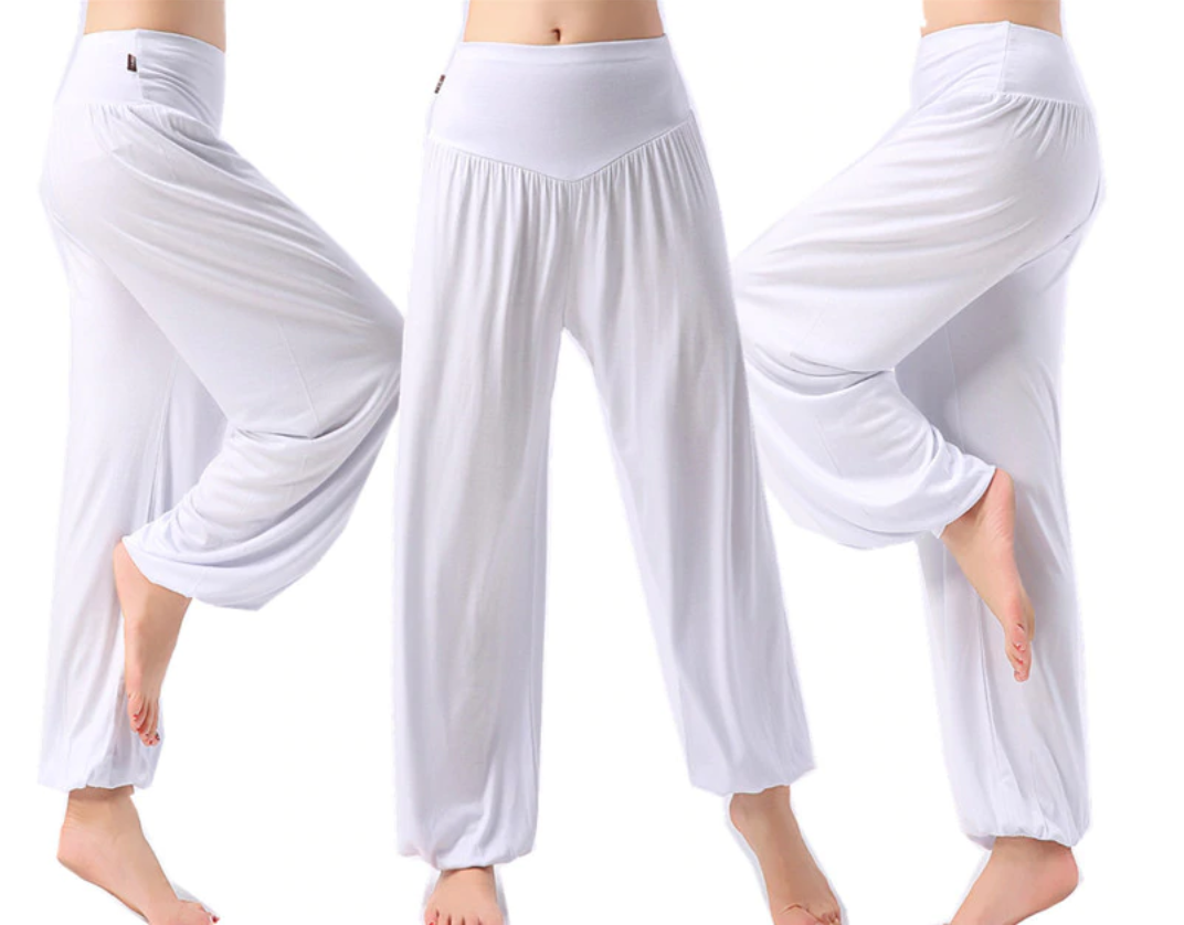 Pantalon ample grande taille - Court ou Long - M au 3XL - blanc