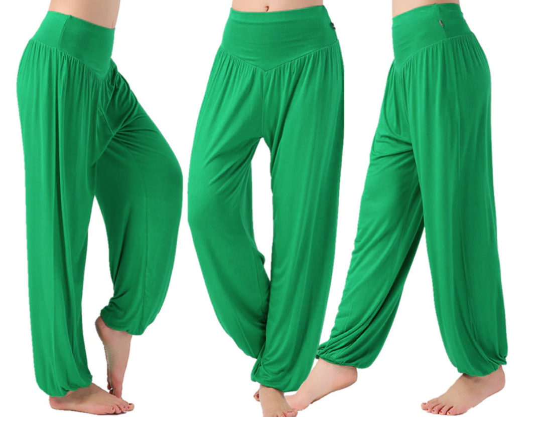 Pantalon ample grande taille - Court ou Long - M au 3XL - vert