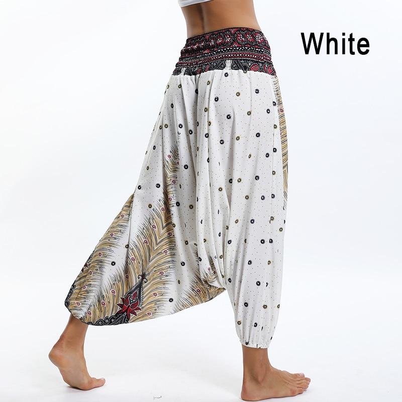 Sarouel Pantalon de Méditation - Taille Unique - Blanc