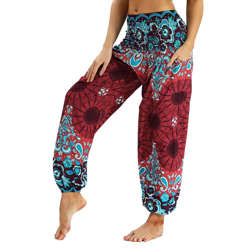 Pantalon de Yoga - Imprimé Nepal - Taille unique - 6 Motifs au choix