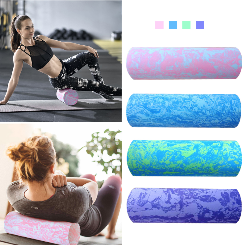 Lot De 2 Blocs De Yoga EVA Haute Densité + 2 Sangles - Rose & Violet Antidérapants