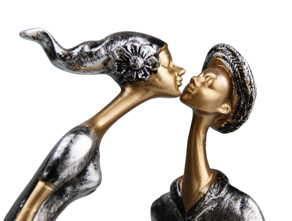 Figurine de décoration - Statue Baiser de couple