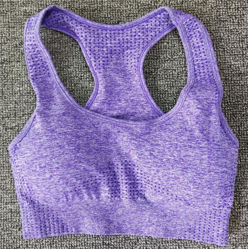 Brassière de Yoga - Sans couture - S au L - Violet