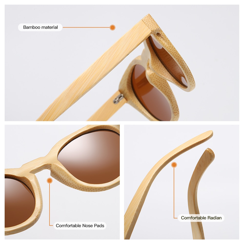 Détails bambou Lunettes de soleil - Tout Bambou