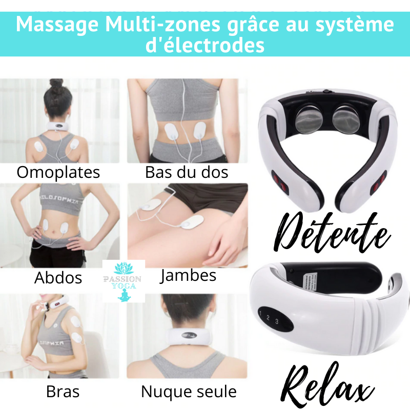 Appareil de Massage - Nuque - Dos - Cuisses - Ventre - Chauffage Infrarouge - Anti-stress
