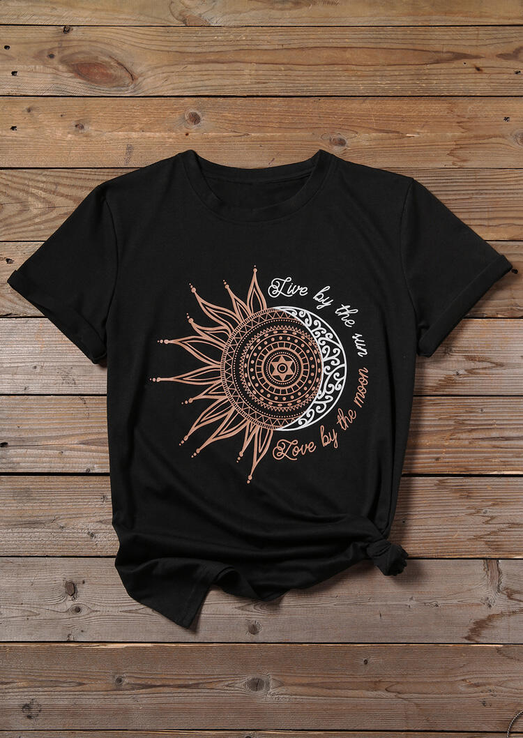 Passion yoga - T-Shirt Yogi coton - Soleil et Lune