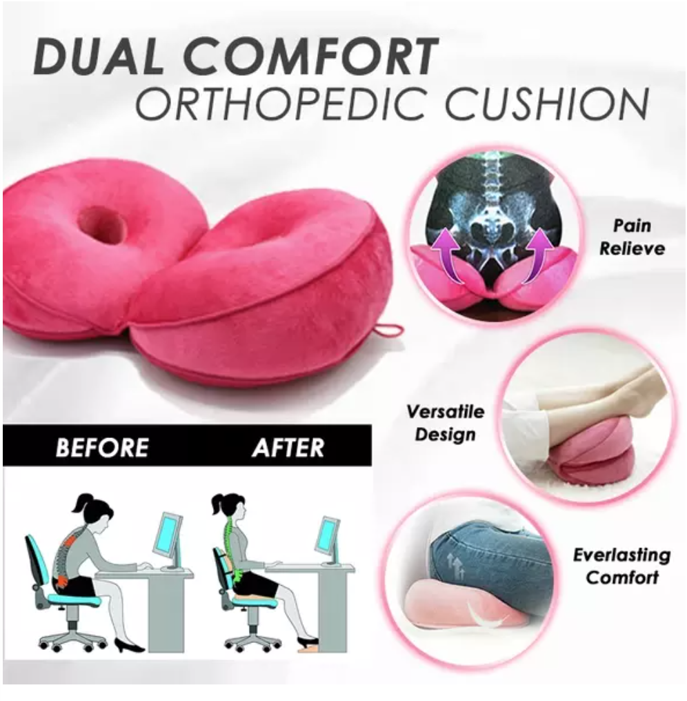 Coussin orthopédique Coccyx - Double confort