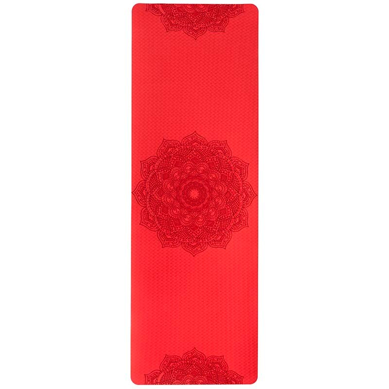 OHANA - Tapis de Yoga anti-dérapant rouge