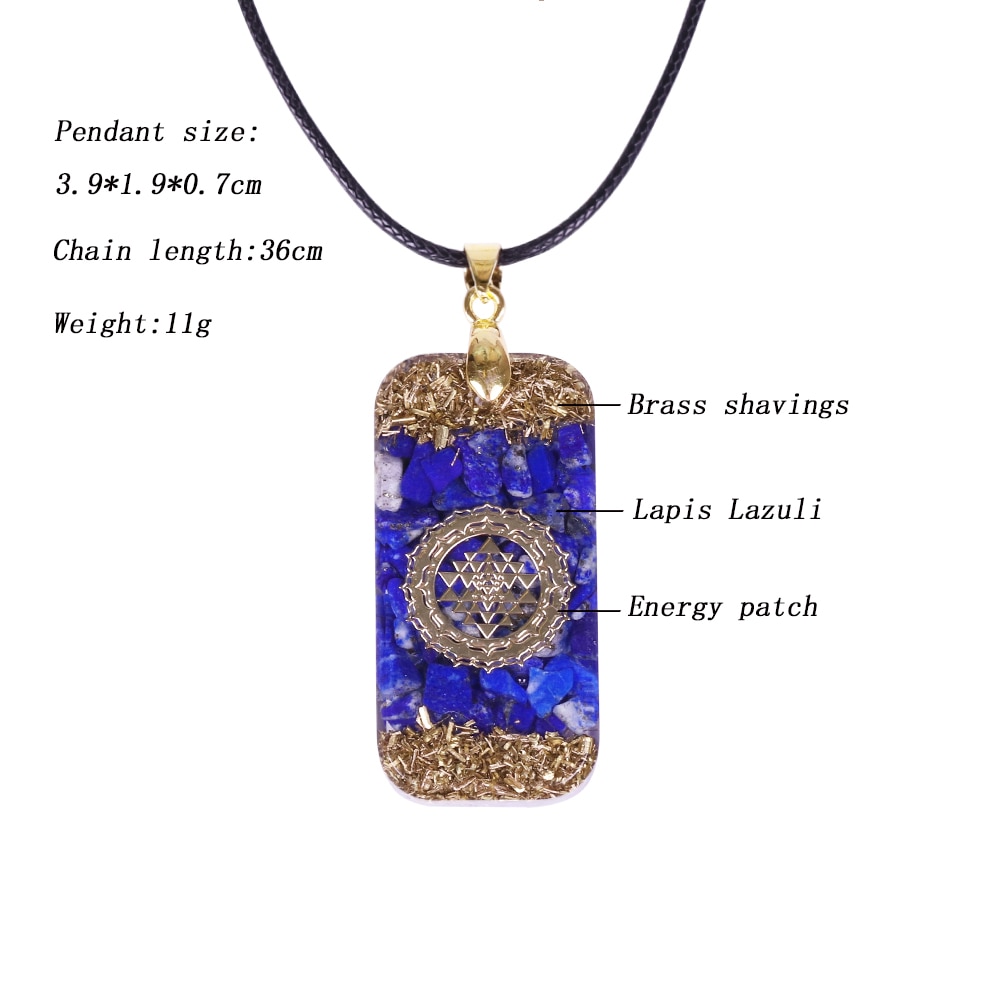 Amulette Mystérieuse - Collier en Lapis lazuli - Pour Stimuler les affaires