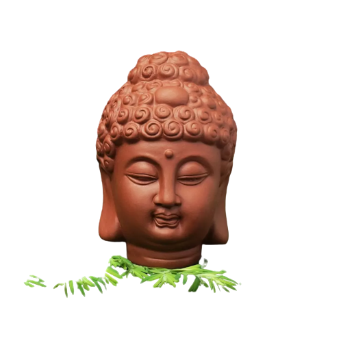 Tête de Bouddha céramique