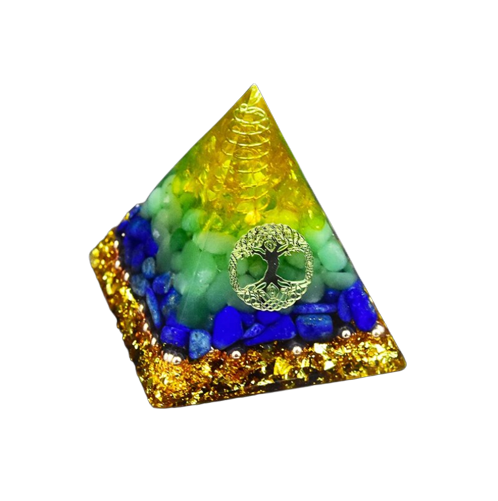 Orgonite pyramide Aventurine - Confiance en soi richesse