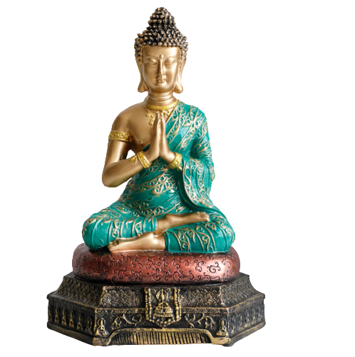 Bouddha thaïlandais méditation vert