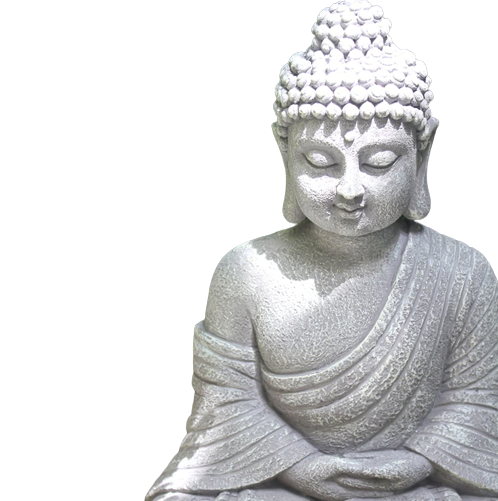 Bouddha assis sculpté 23 cm