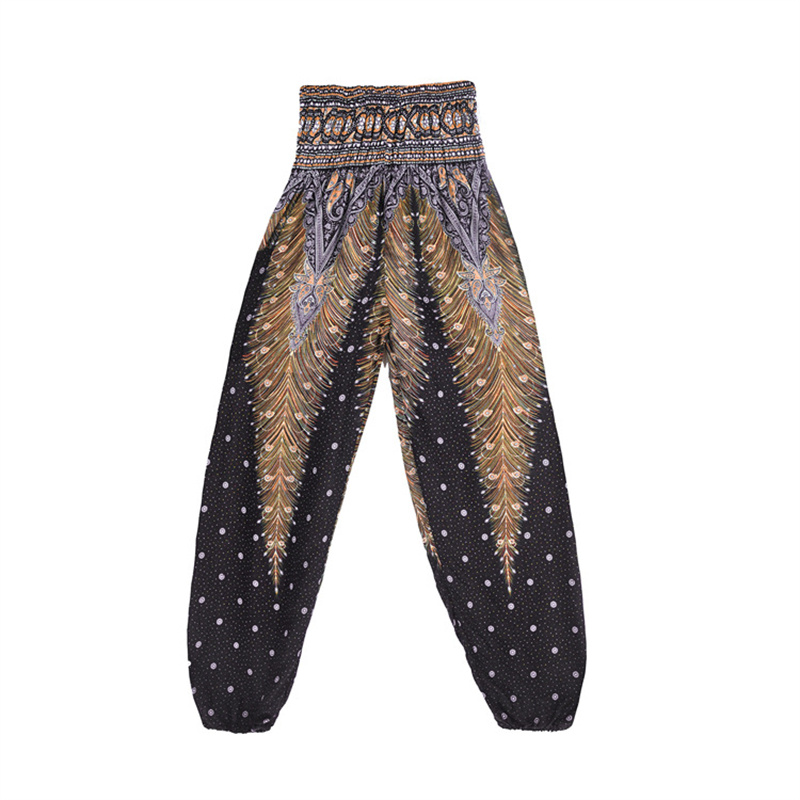 Pantalon-De-Yoga-imprim-pour-femmes-legging-Hippie-Harem-style-Boho-taille-haute-Zumba-v-tements