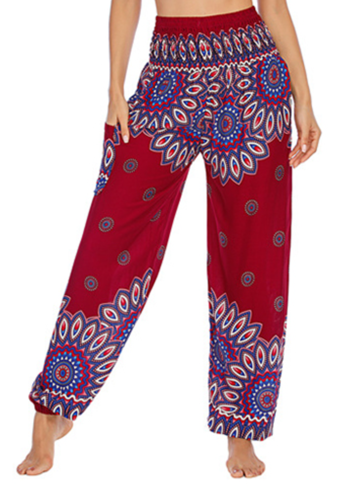 Leela - Harem boohoo chic yoga rouge