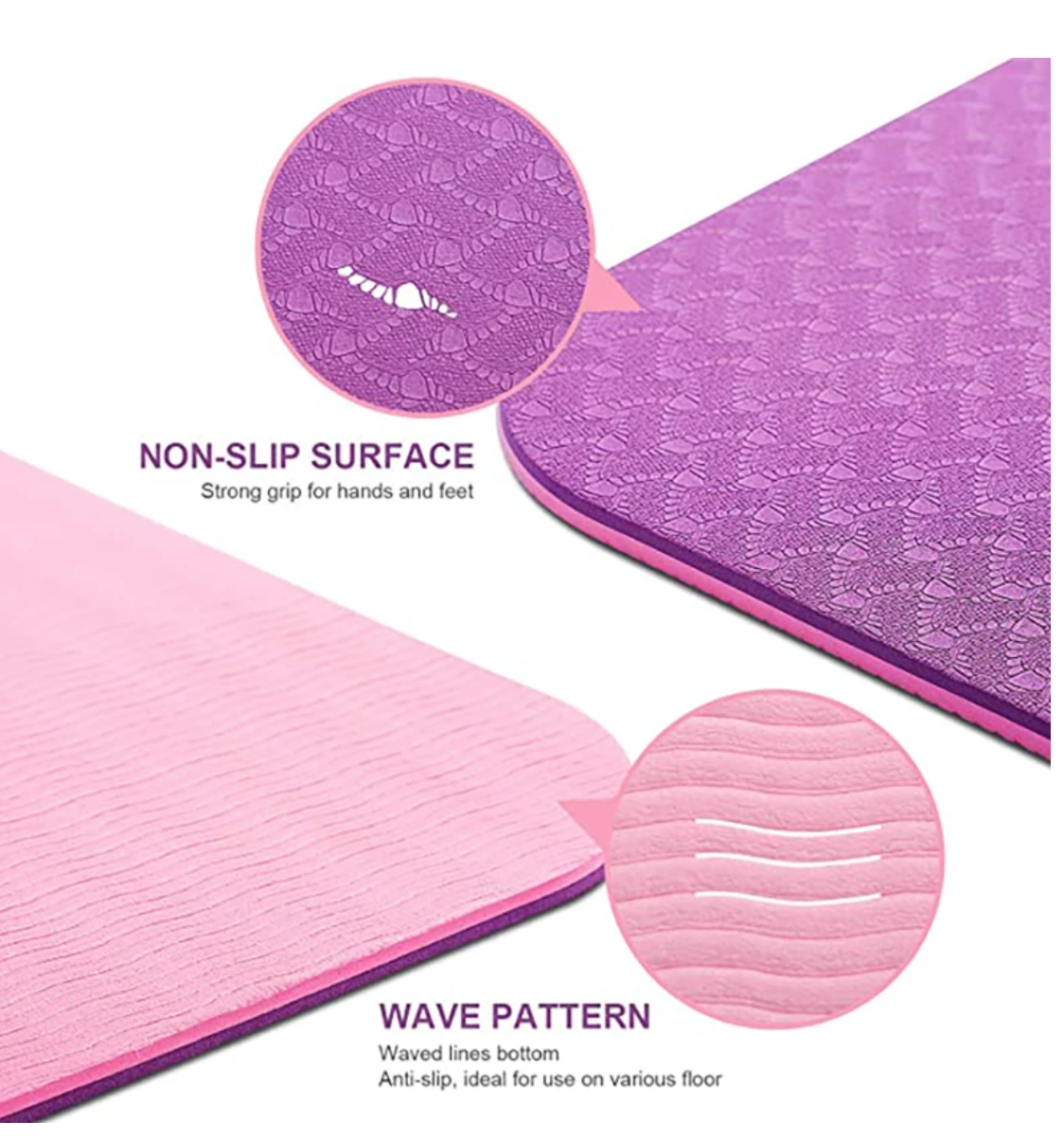 Lux - Tapis de yoga écologique - aide au positionnement