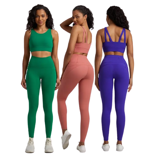 Ensemble de yoga grande taille imprimé moderne pour femme - Mode/Legging et  Brassière - Merci Boutique