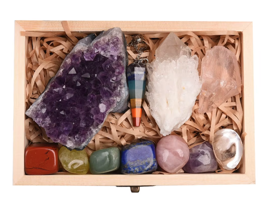 Coffret Anti-stress et Anxiété - Pierres naturelles de Guérison