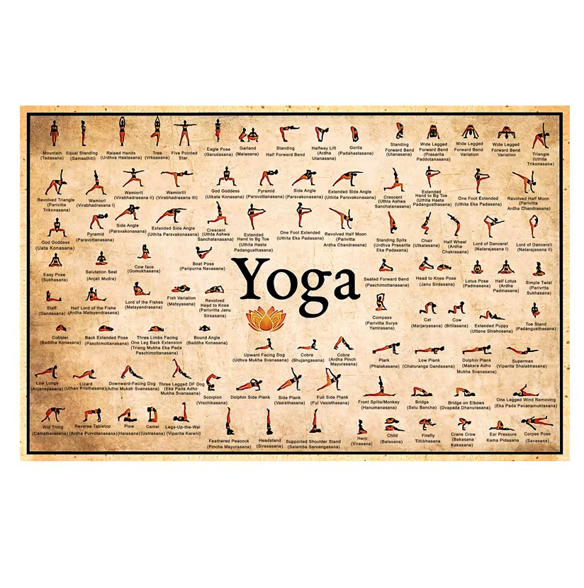 Affiche de Yoga - Lotus Ashtanga
