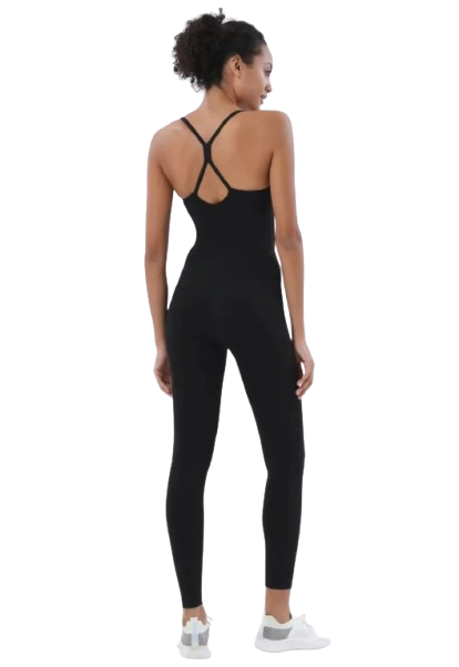 Shanti - Ensemble de yoga V shape noir