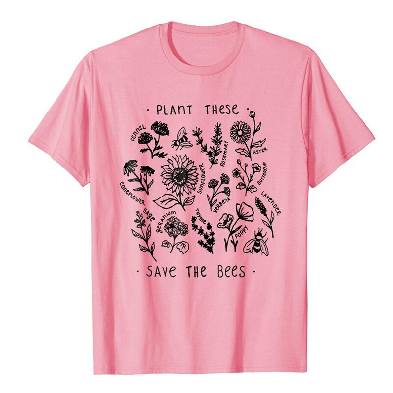 T-Shirt imprimé zen - Sauvons les Abeilles- rose - taille XXXL