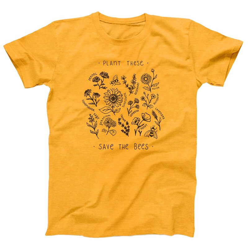 T-Shirt imprimé zen - Sauvons les Abeilles- jaune - taille XXXL