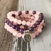 Bracelet Calme et Paix intérieur - Améthyste violet - lotus