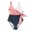 Cupshe-maillot-de-bain-une-pi-ce-Orange-et-blanc-Monokini-col-en-v-avec-n
