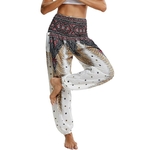 Pantalon large Mandala de yoga blanc - Taille Unique - 10 Modèles au choix