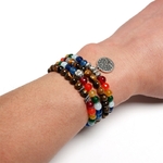 Bracelet Mala arbre de vie - 108 Perles naturelles - 6 mm