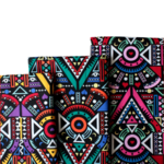 Tissu ou Nappe imprimé tribal ethnique - Coton et Lin - 3 motifs