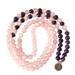 Bracelet Calme et Paix intérieur - Améthyste rose - 108 Pierres naturelles