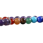 Bracelet ethnique de méditation - Améthyste - Lapis lazuli - Jade - 108 Pierres naturelles violet