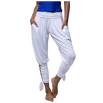 Pantalon de Yoga avec Lacets -2XL - blanc -