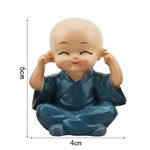 Dimensions figurines Lot de 4 Moines Bouddhistes - Tibétains