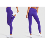 Tenue de yoga sans coutures - Legging et brassière - S au L - violet