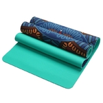 Tapis de yoga effet daim - Motifs indiens - Ecolo - 6 MM