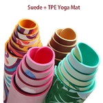 détails Tapis de yoga effet velours - Motifs indiens - Ecolo - 6 MM