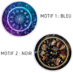 Serviette de méditation ou Fouta de plage rond - Signes astrologiques - 2 Motifs au choix