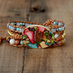 PY-DIVINE - Bracelet en pierre de Jaspe - Sécurité et confiance en soi