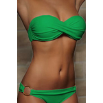 Maillot de bain bandeau - vert - S au XXL