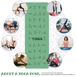 Tapis 38 Poses de Yoga - Anti-dérapant - Ligne de Positionnement Passion Yoga