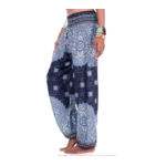 pantalon ethnique mandala yoga bleu
