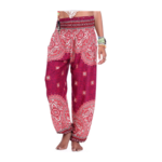 pantalon léger yoga rouge