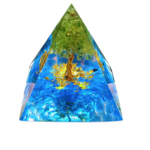 Orgonite Pyramide Fluorite - Concentration Mémoire examens concours